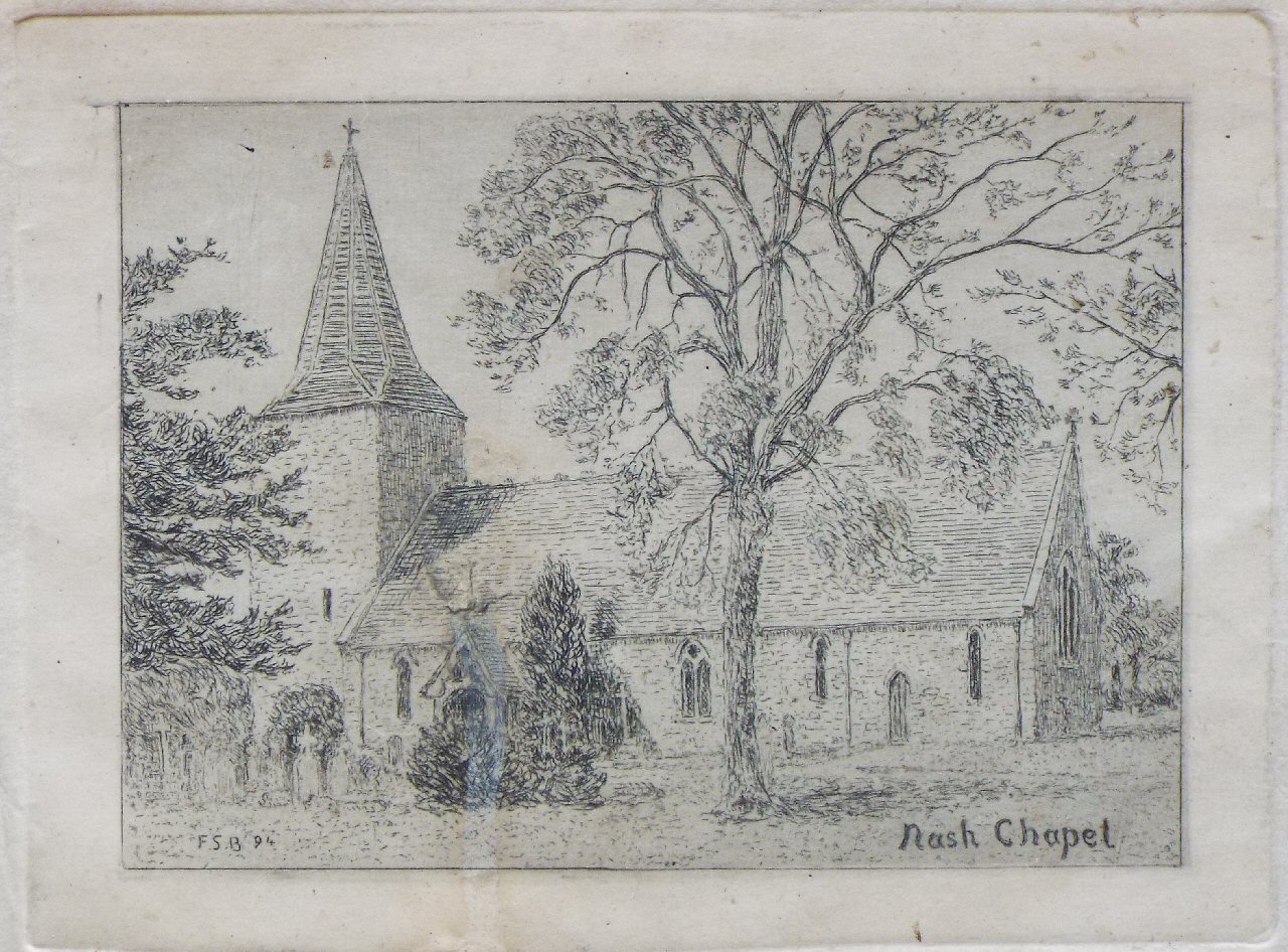 Etching - Nash Chapel - Bayley